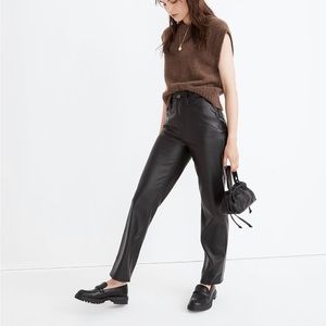 The Perfect Vintage Straight Jean: Faux Leather Edition